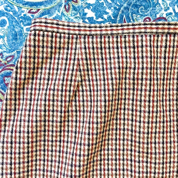90's Vintage Plaid Houndstooth Americana Mini Skirt - Picture 3 of 7